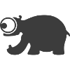 Funny hippo