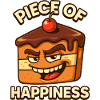 Piece Of Happiness Cake Design
