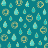 Waterproof jewelry – drop and diamond pattern