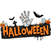 Halloween – Zombie Hand & Pumpkins.