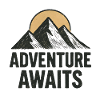  Adventure Awaits – Minimalistische Berge