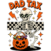 Dad Tax Skeleton Halloween Candy