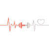 Heartbeat design with dumbbell