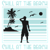 Relaxed Beach Silhouette Design