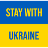 Stay With Ukraine Badge Design