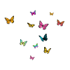 Schöner Mädchenname mit Schmetterlingen MARLENE