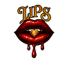 Tempting lips with diamond