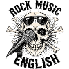 Rock Music Skull Design