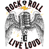 Rock And Roll Engel mit Mikrophon