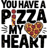 Pizza Love Heart Funny Food Lover