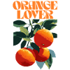 Orange Lover Fruit Illustration