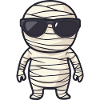 Mummy with sunglasses