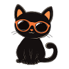 Cat with sunglasses