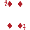 Kartenmotiv Vier Ass Spielkarte Design