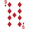 9 Diamonds Cards Double Head Rummy