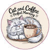 Cats and coffee morning mug