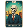 Skull Lawyer Illustration