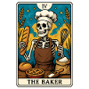 Skeleton Baker Tarot Card