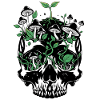 Mushroom Skull Nature Reclaims All