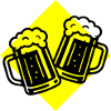 Bier Anstoßen Bierkrug