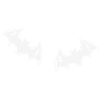 Gray bats in night flight