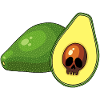 Avocado skull