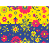 Floral pattern with contrasting background