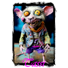 Furchtlose Mäuse-Charakterillustration Punk Puppe