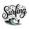 Surfing - Cool Surfer Logo