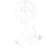 Skull DJ with Headphones Design