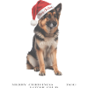 German Shepherd Christmas Hat