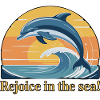 Dolphins Leaping at Sunset Design