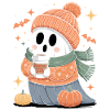 Geist Niedliche Halloween Herbst