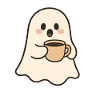 Sweet ghost coffee enjoyment