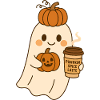 Pumpkin Ghosts Halloween Design