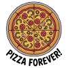 Retro Pepperoni Pizza Slice Pattern