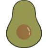 Vibrant Avocado Fruit Illustration
