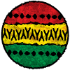 Farbige Afro-Design Baumwolltuch