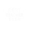 Best Teacher Ever – Emblem Sticker Design