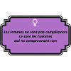 Message féminisme et liberté féminine