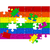 Puzzle drapeau LGTBQ+