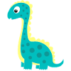 Cuddly dinosaur lucky charm