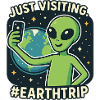 Alien Selfie mit Erde