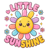 Kawaii Sunflower with Heart Accessories