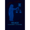 Libra zodiac sign with Justice symbol