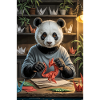 Origami Humanoid Panda