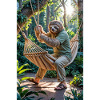 Humanoid Sloth in the Rainforest