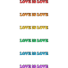 Regenbogen-Liebe ist Liebe