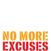 Muscular torso with motivational message