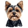 Cute Yorkshire Terrier Cartoon